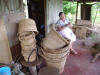 weaving baskets in Costa Rica